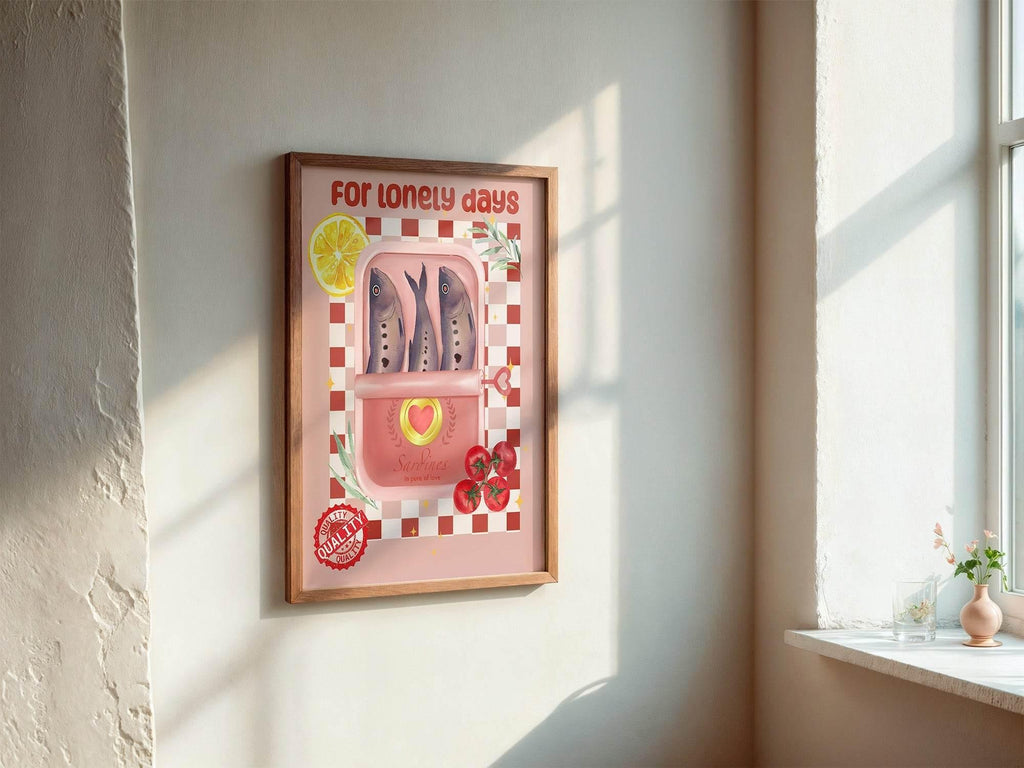 Sardines Wall Art Print | For Lonely Days - Larosier Prints