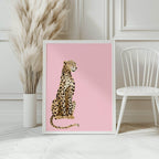 Leopard Print | Pink | Coquette Wall Art - Larosier Prints