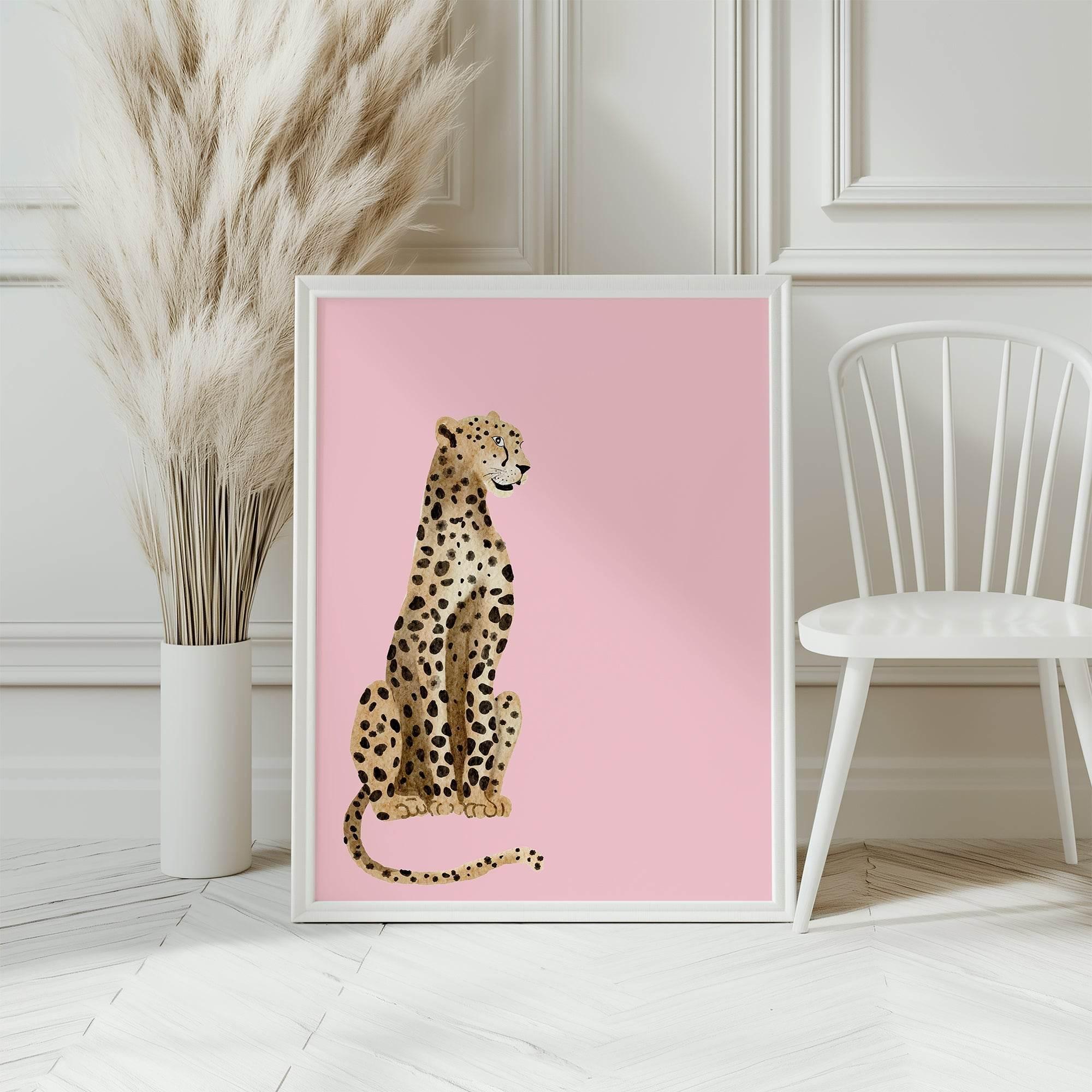 Leopard Print | Pink | Coquette Wall Art - Larosier Prints