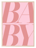Baby Print | Pink | Coquette Wall Art - Larosier Prints