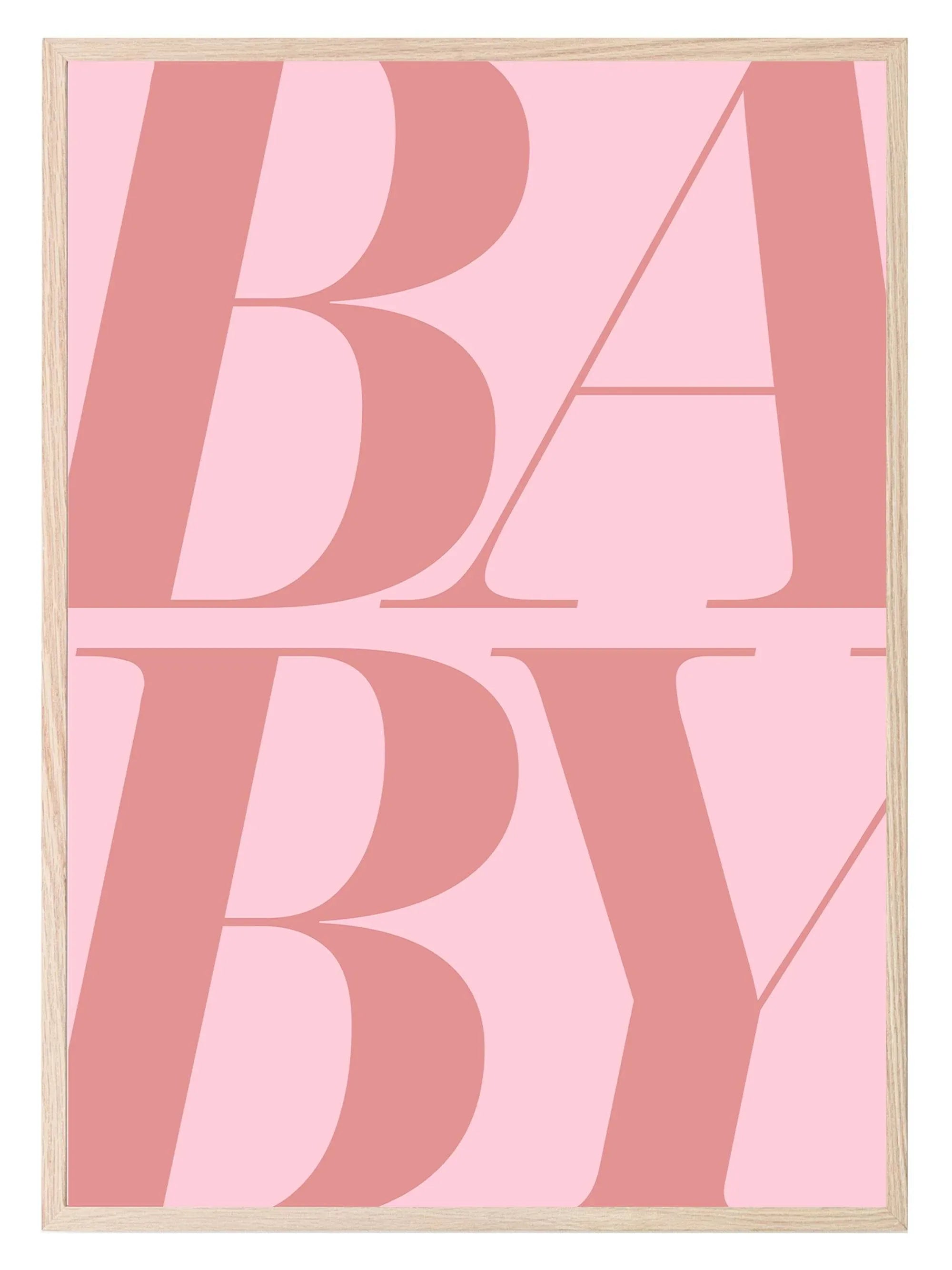 Baby Print | Pink | Coquette Wall Art - Larosier Prints