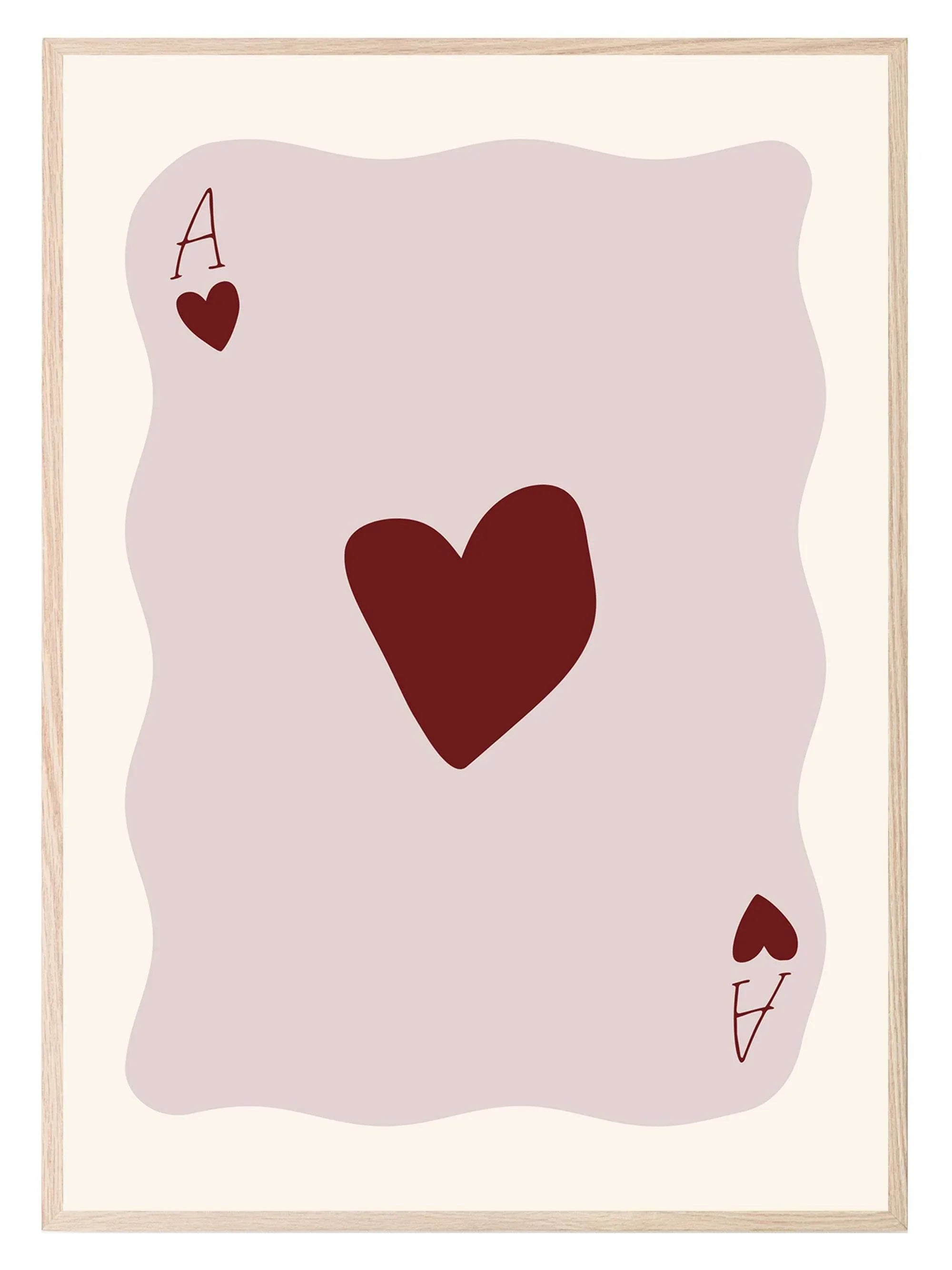 Ace Of Heart Wall Art Print - Larosier Prints
