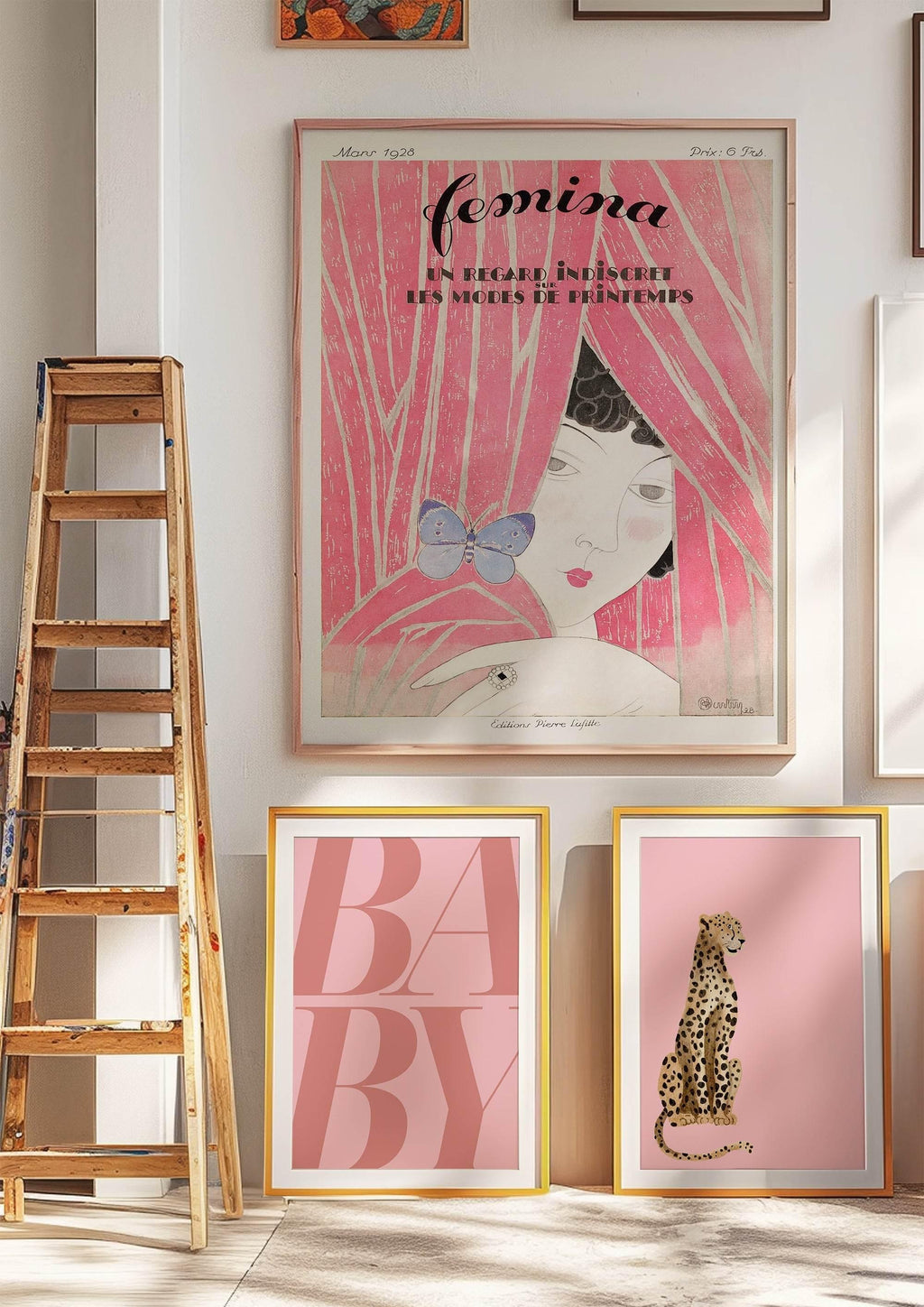 Leopard Print | Pink | Coquette Wall Art - Larosier Prints