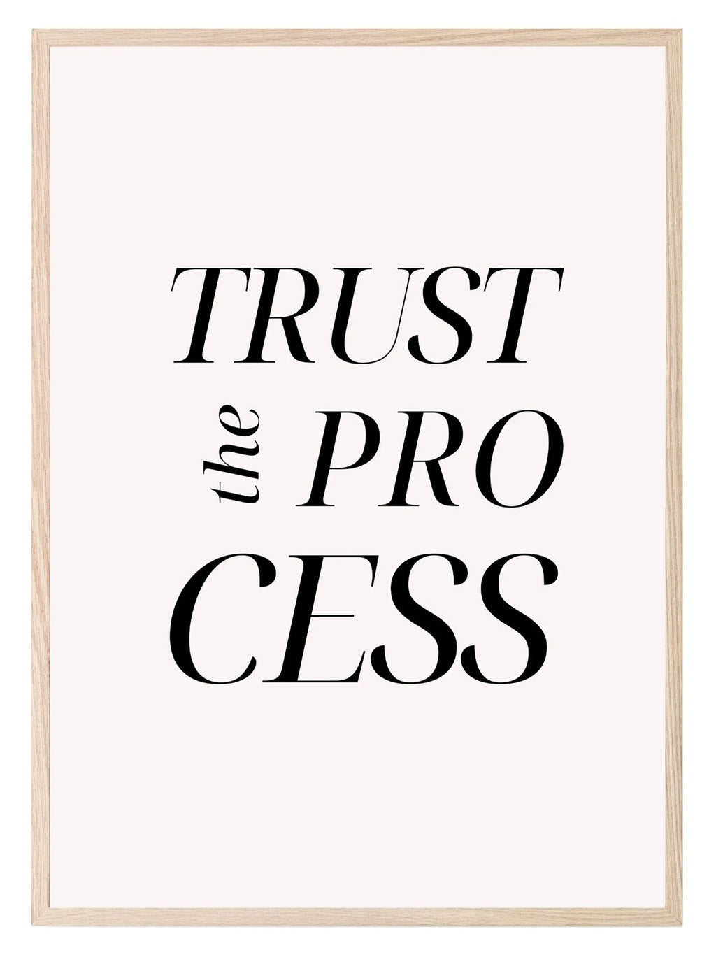 Trust The Process Print | Inspirational Wall Art - Larosier Prints