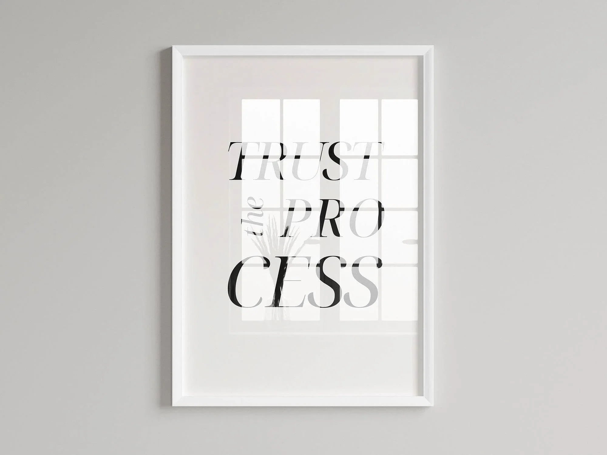 Trust The Process Print | Inspirational Wall Art - Larosier Prints