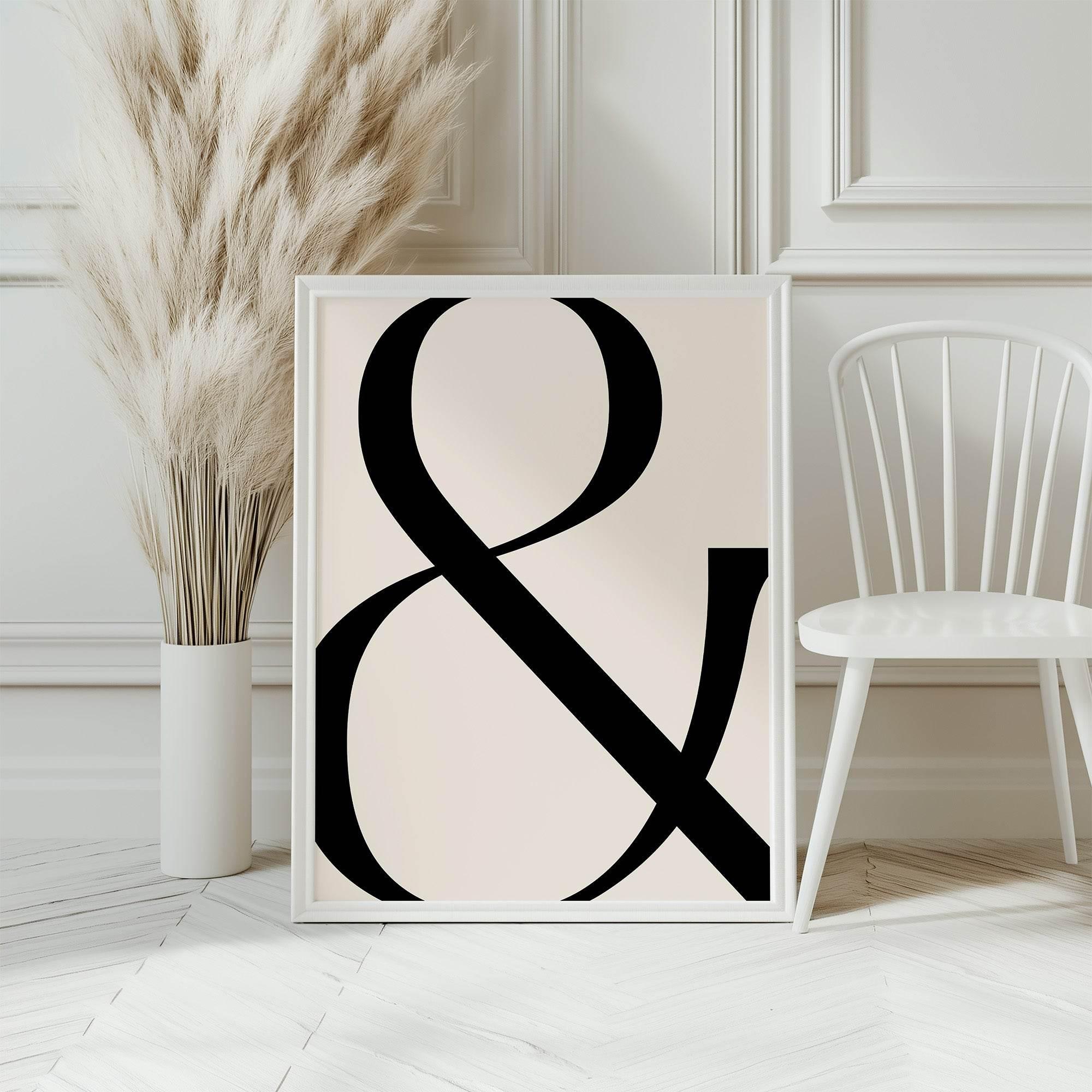 Ampersand Wall Art Print - Larosier Prints