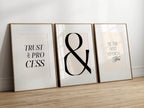 Trust The Process Print | Inspirational Wall Art - Larosier Prints
