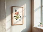 Bloom Where You're Planted Floral Print | Botanical Wall Art - Larosier Prints