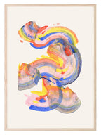 Abstract Rainbow Wall Art Print - Larosier Prints