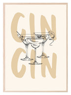 Cin Cin Print | Cocktail Wall Art - Larosier Prints