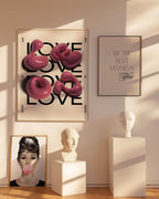 Audrey Hepburn Blowing Bubbles Print | Funny Wall Art - Larosier Prints