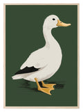 Classic Green Duck Print | Kids Wall Art - Larosier Prints