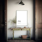 Dog Definition Print | Pet Lovers Wall Art | Customisable - Larosier Prints