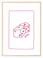 Amore Dice Print | Romantic Wall Art - Larosier Prints