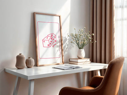 Amore Dice Print | Romantic Wall Art
