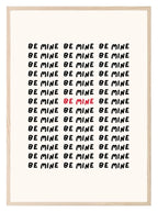 Be Mine Print | Romantic Wall Art - Larosier Prints
