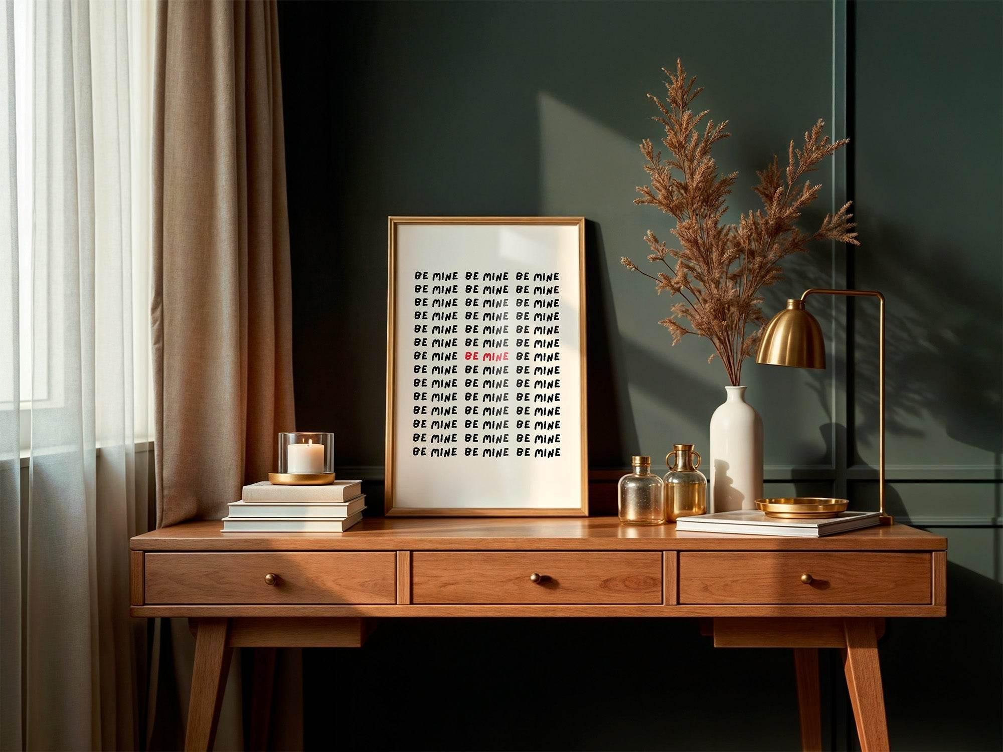 Be Mine Print | Romantic Wall Art - Larosier Prints