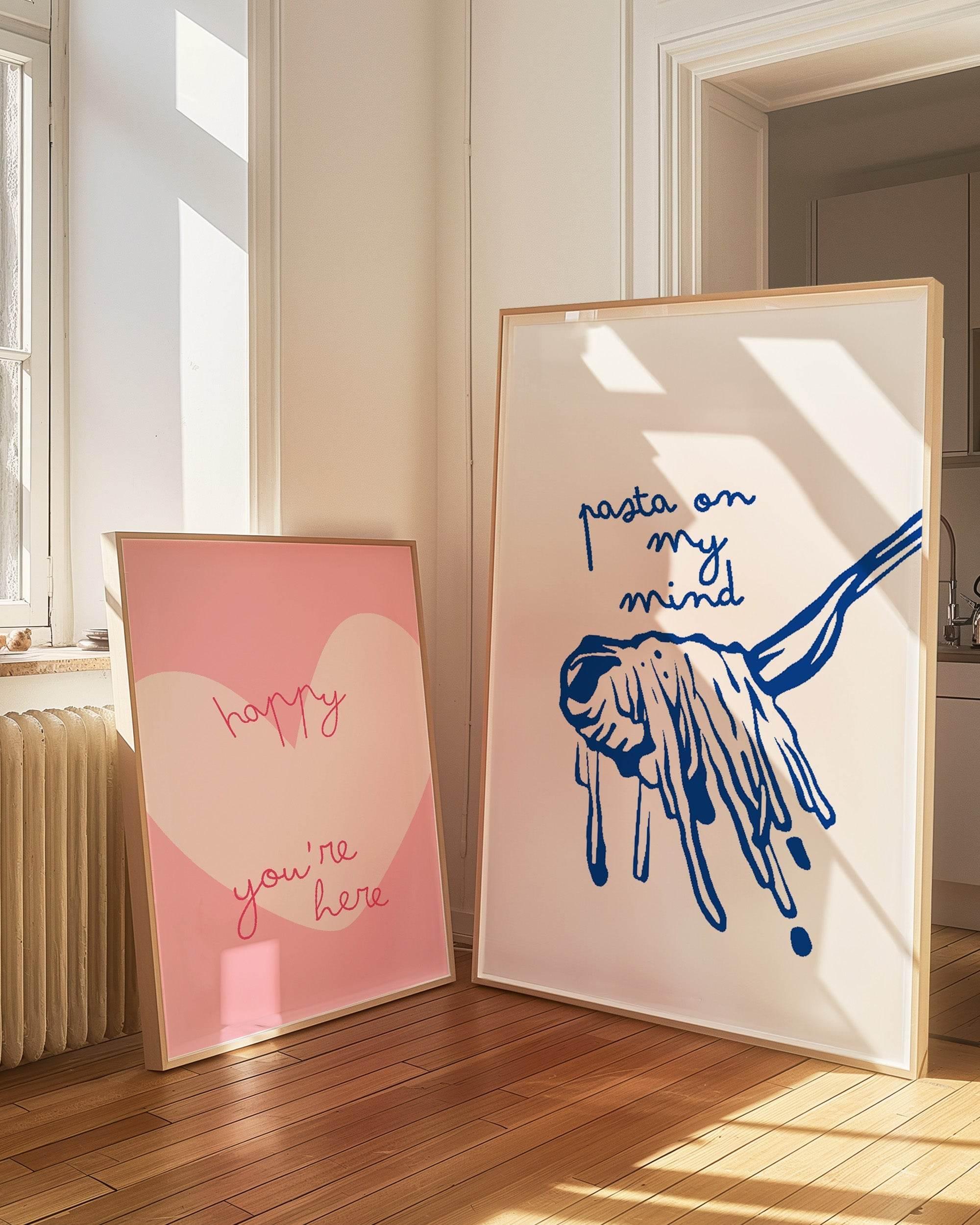 Happy You're Here Print | Romantic Wall Art - Larosier Prints