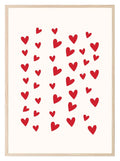 Love Hearts Print | Romantic Wall Art - Larosier Prints