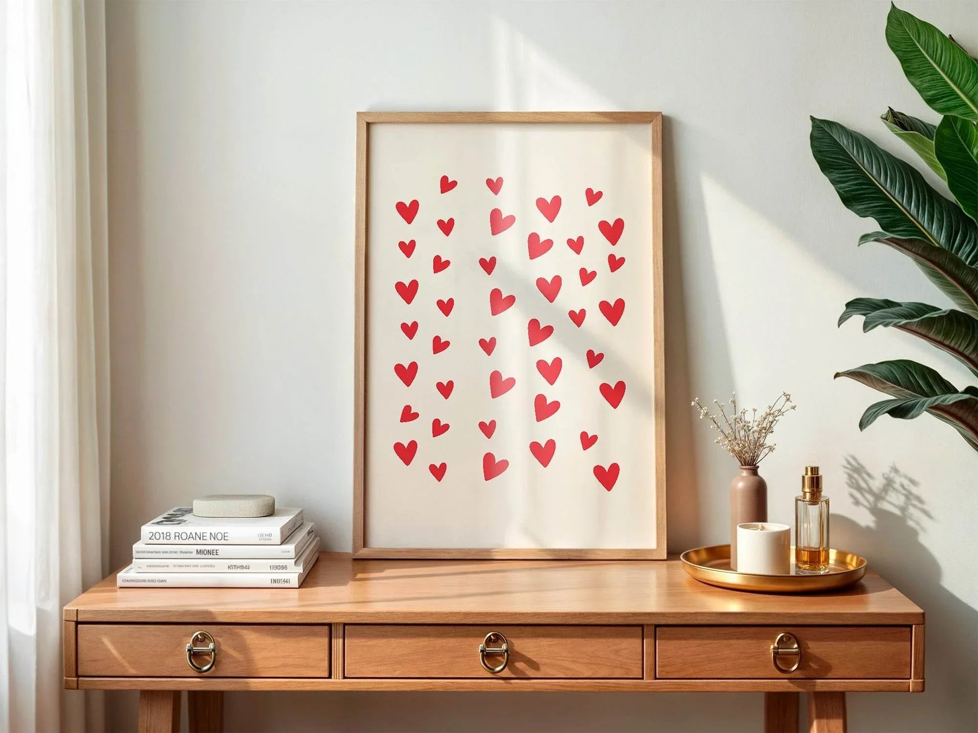 Love Hearts Print | Romantic Wall Art - Larosier Prints