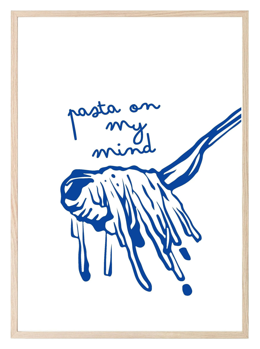 Pasta On My Mind Print | Food & Drink Wall Art - Larosier Prints