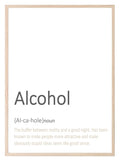 Alcohol Definition Print | Food & Drink Wall Art | - Larosier Prints