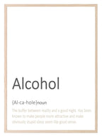 Alcohol Definition Print | Food & Drink Wall Art | - Larosier Prints