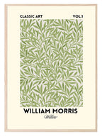 William Morris Inspired Print | Willow Green Floral Wall Art - Larosier Prints