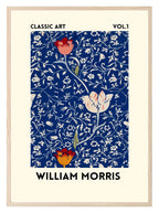 William Morris Inspired Print | Navy Classic Wall Art - Larosier Prints