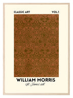 William Morris Inspired Print | St James Silk Wall Art - Larosier Prints
