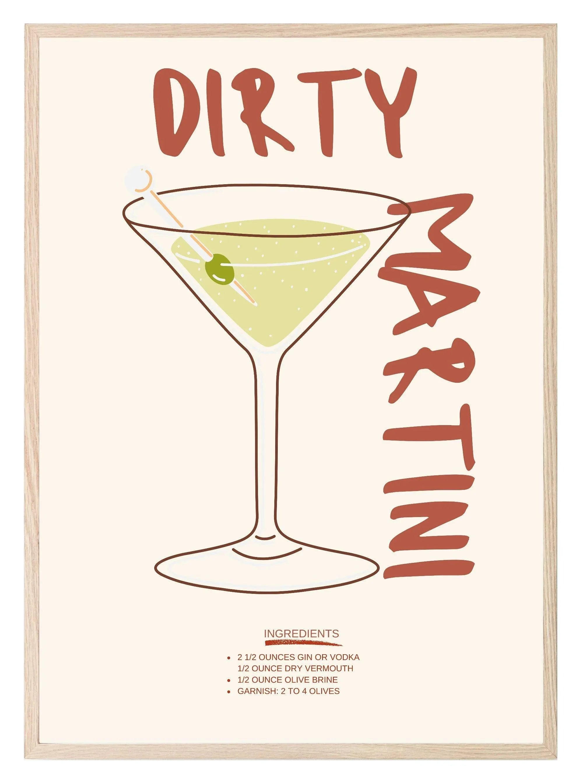 Dirty Martini Print - Larosier Prints