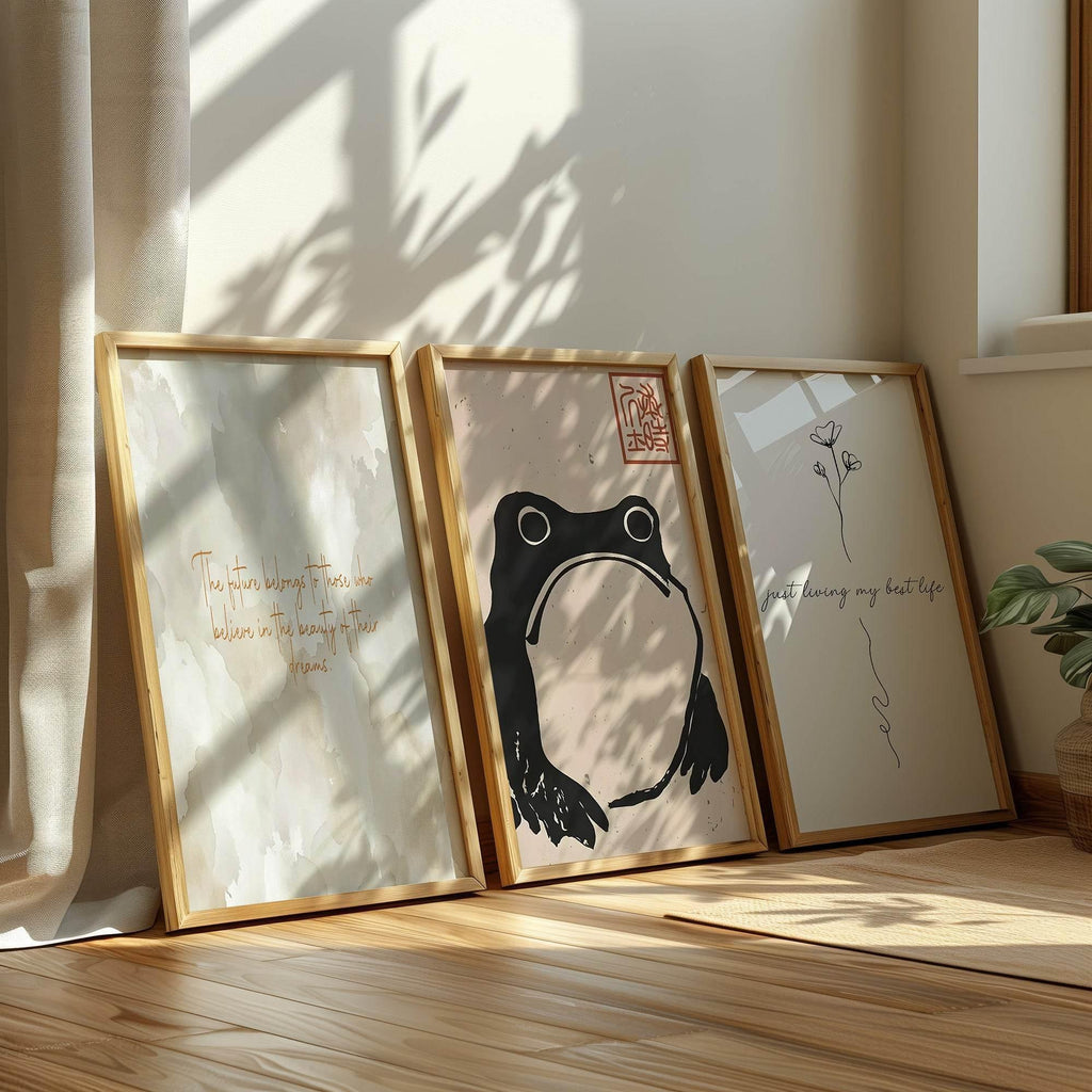 Frog Print | Matsumoto Hoji Inspired Wall Art - Larosier Prints