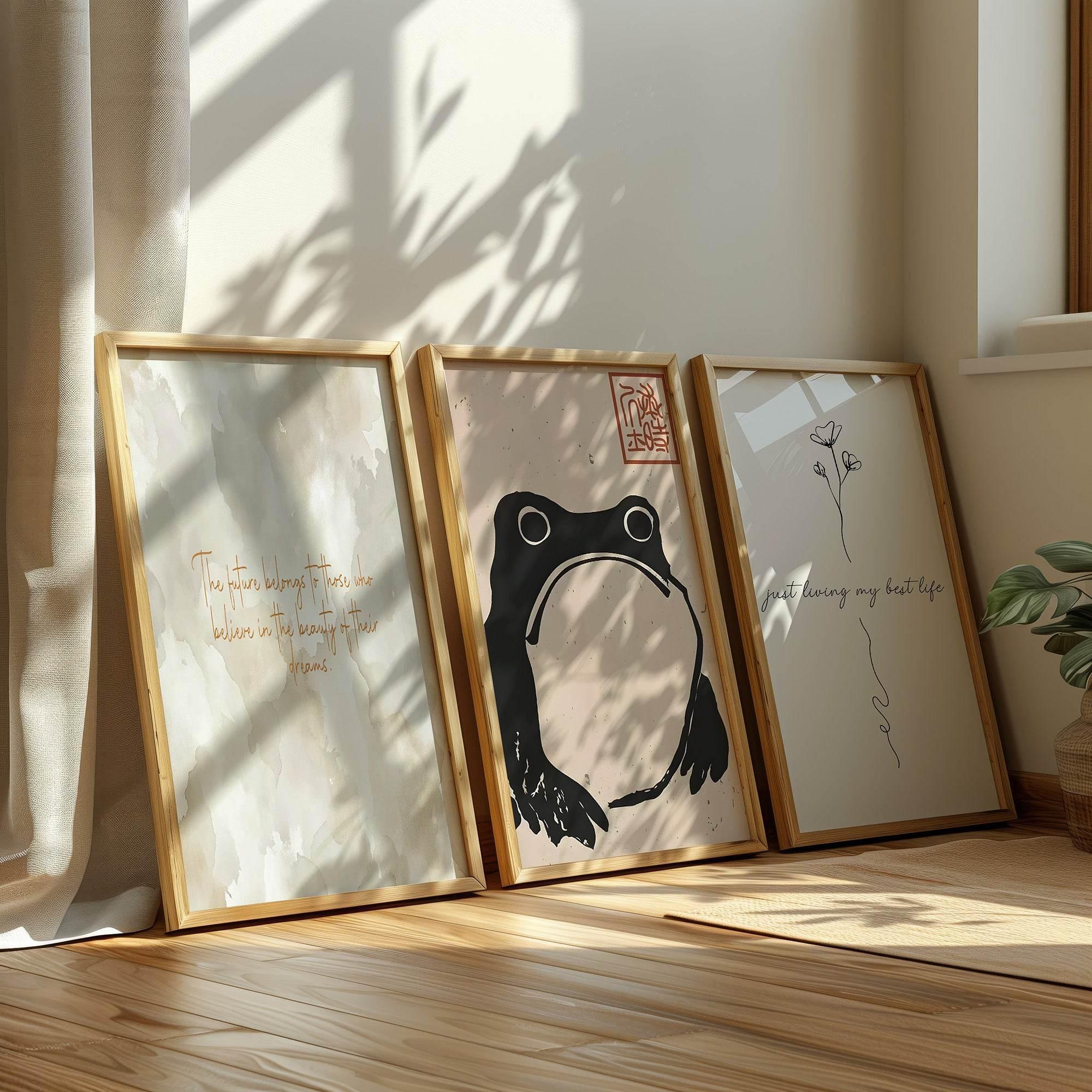 Frog Print | Matsumoto Hoji Inspired Wall Art - Larosier Prints