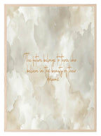 The Future Belongs To Those Who Believe In The Beauty Of Their Dreams Print - Larosier Prints