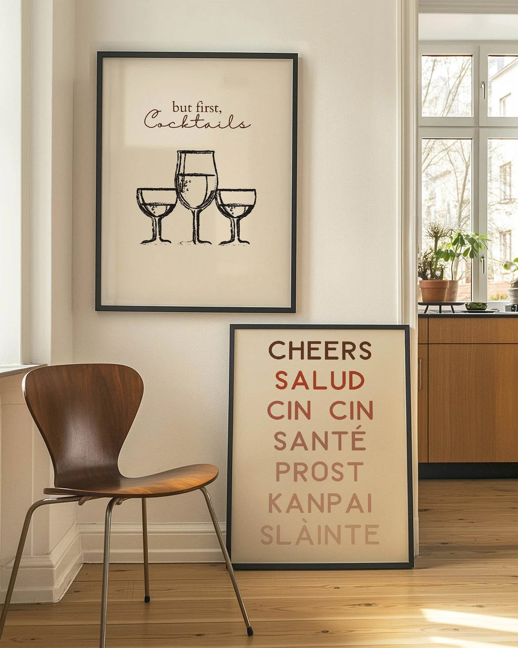 Cheers Salud Cin Cin Sante Prost Kanpai Slainte Print - Larosier Prints