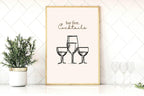 But First Cocktails Print - Larosier Prints