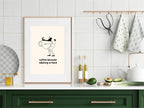 Coffee Because Adulting Is Hard Print - Larosier Prints