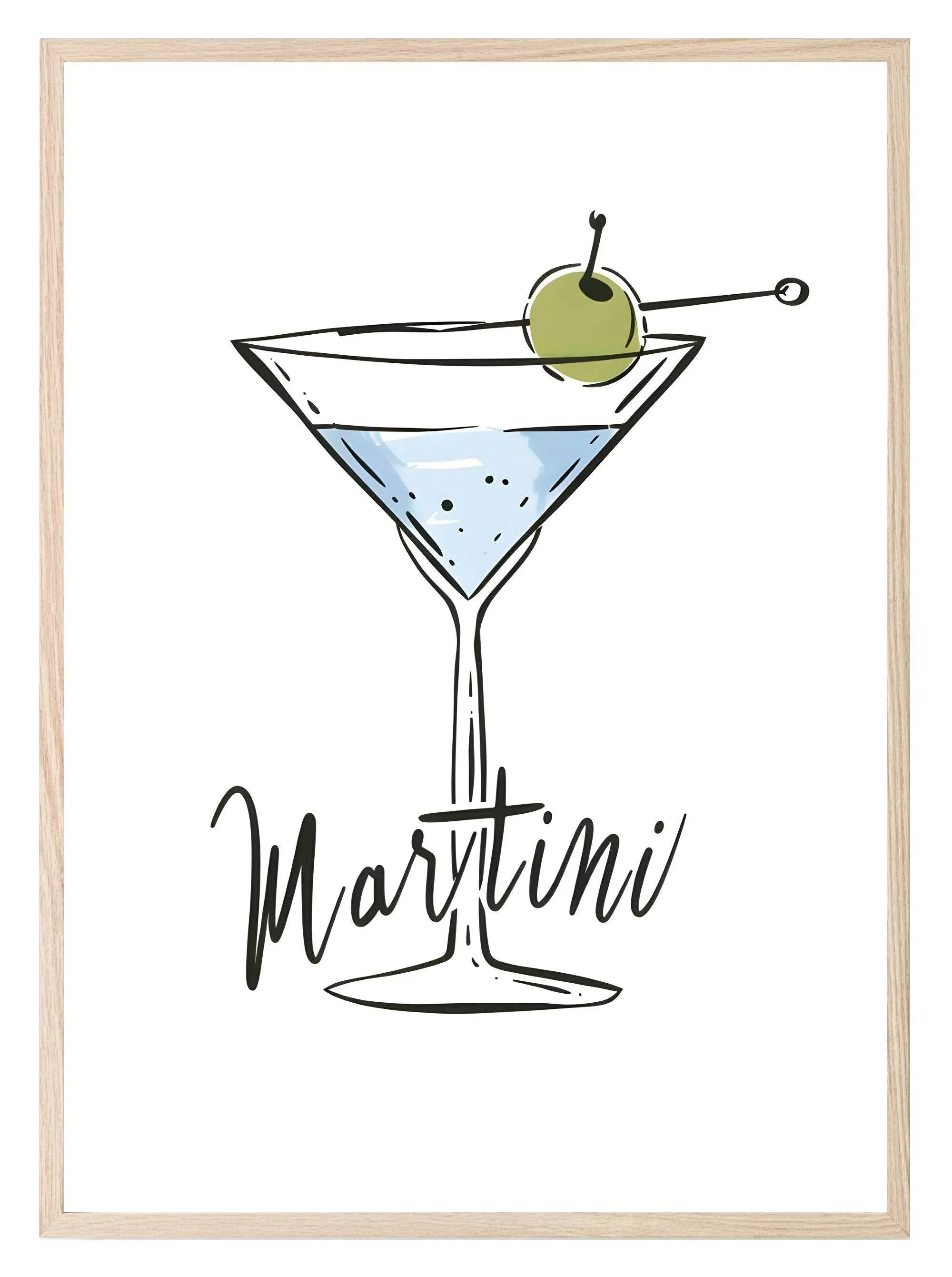 Martini Print | Kitchen Wall Art - Larosier Prints