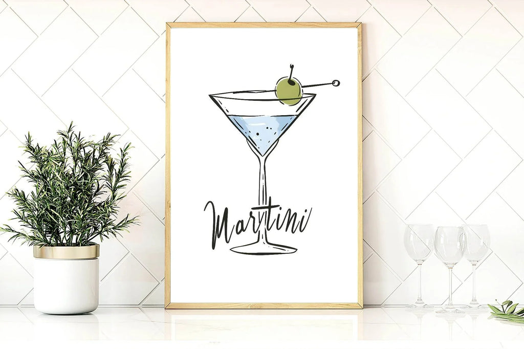 Martini Print | Kitchen Wall Art - Larosier Prints