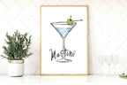 Martini Print | Kitchen Wall Art - Larosier Prints
