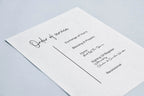 Minimalist Order Of Service Wedding Party Sign - Larosier Prints