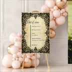 Black Lace Wedding In Loving Memory Sign