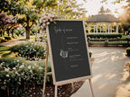 Gothic Order Of Service Wedding Party Sign - Larosier Prints