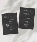 Gothic Order Of Service Wedding Party Sign - Larosier Prints