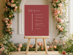 Rosewood Order Of Service Wedding Party Sign - Larosier Prints
