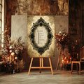 Lace Oval Wedding Order Of Service Sign