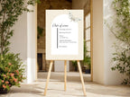 Dark Romance Vintage Moth Wedding Order of Service Sign | 18. Order of service