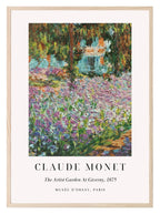 The Artist Garden At Giverny Print | Claude Monet Inspired Wall Art - Larosier Prints