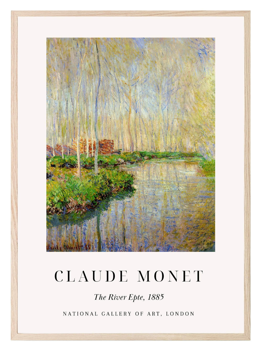The River Epte Print | Claude Monet Inspired Wall Art - Larosier Prints