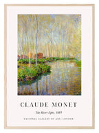 The River Epte Print | Claude Monet Inspired Wall Art - Larosier Prints